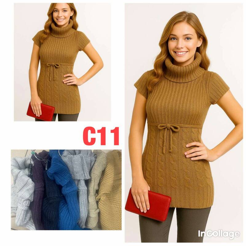 Swetry damskie Roz M-2XL, 1 Kolor .Paczka 10 szt